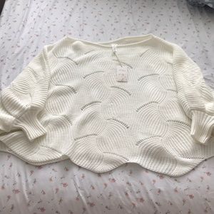 NOEMI DOLMAN KNIT SWEATER - OFF WHITE